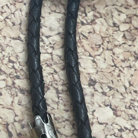 - Gothic Skull Rose Witch Leather Bolo Tie Lariat Necklace Wedding Purple Xmas - Picture 16 of 16